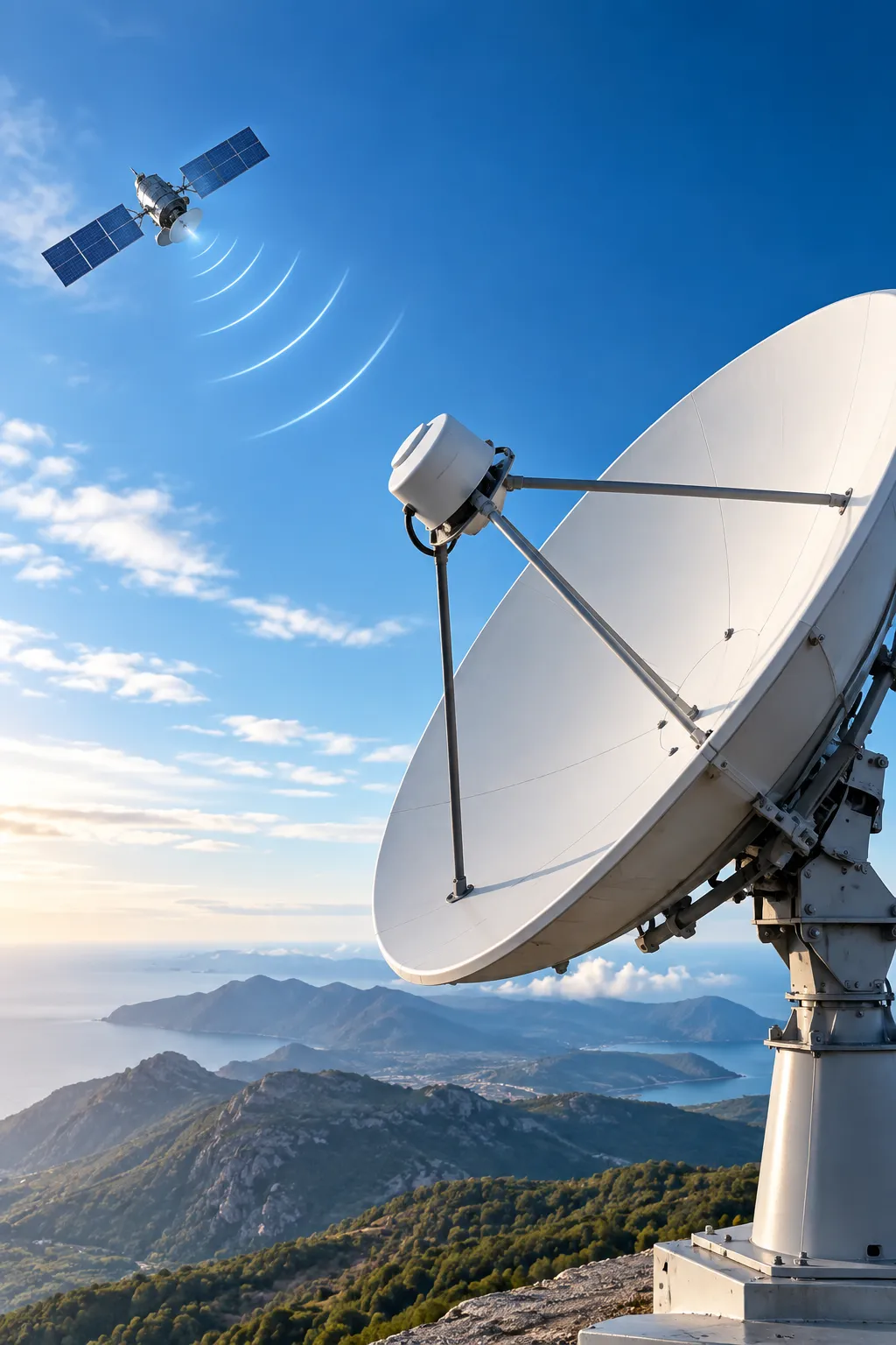 Antena parabòlica i comunicacions per satèl·lit